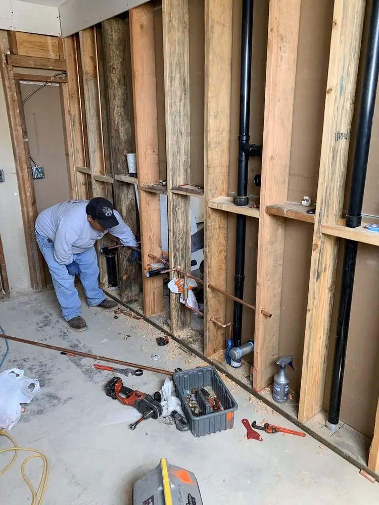 Commercial rough-in plumbing for Gas Line Repair in Interquest